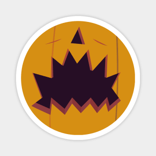 Jack o Lantern Pumpkin Monster Simple Halloween Costume Magnet